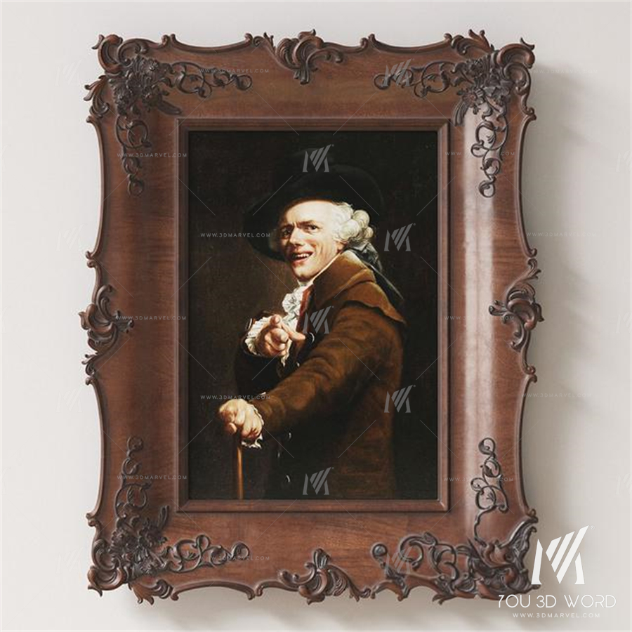 Carved frame
